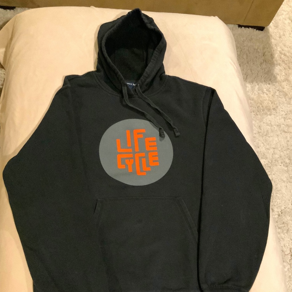 Sport Tek Black M Hooded Sweatshirt Lifecycle Adventure Gym Outdoor Sporty